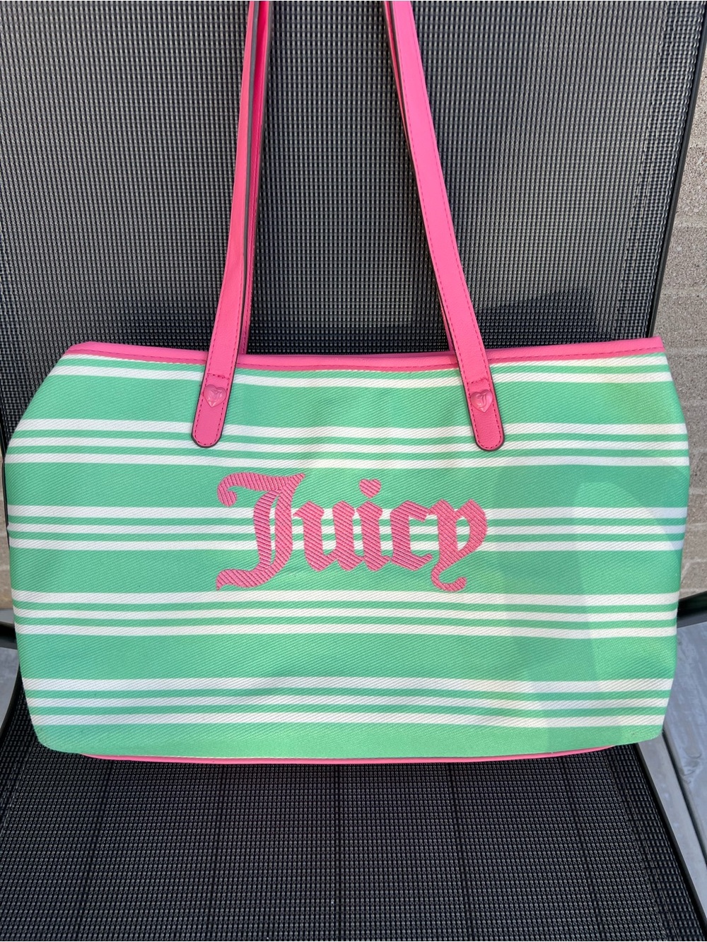 Juicy Couture Striped Tote, Great Condition
